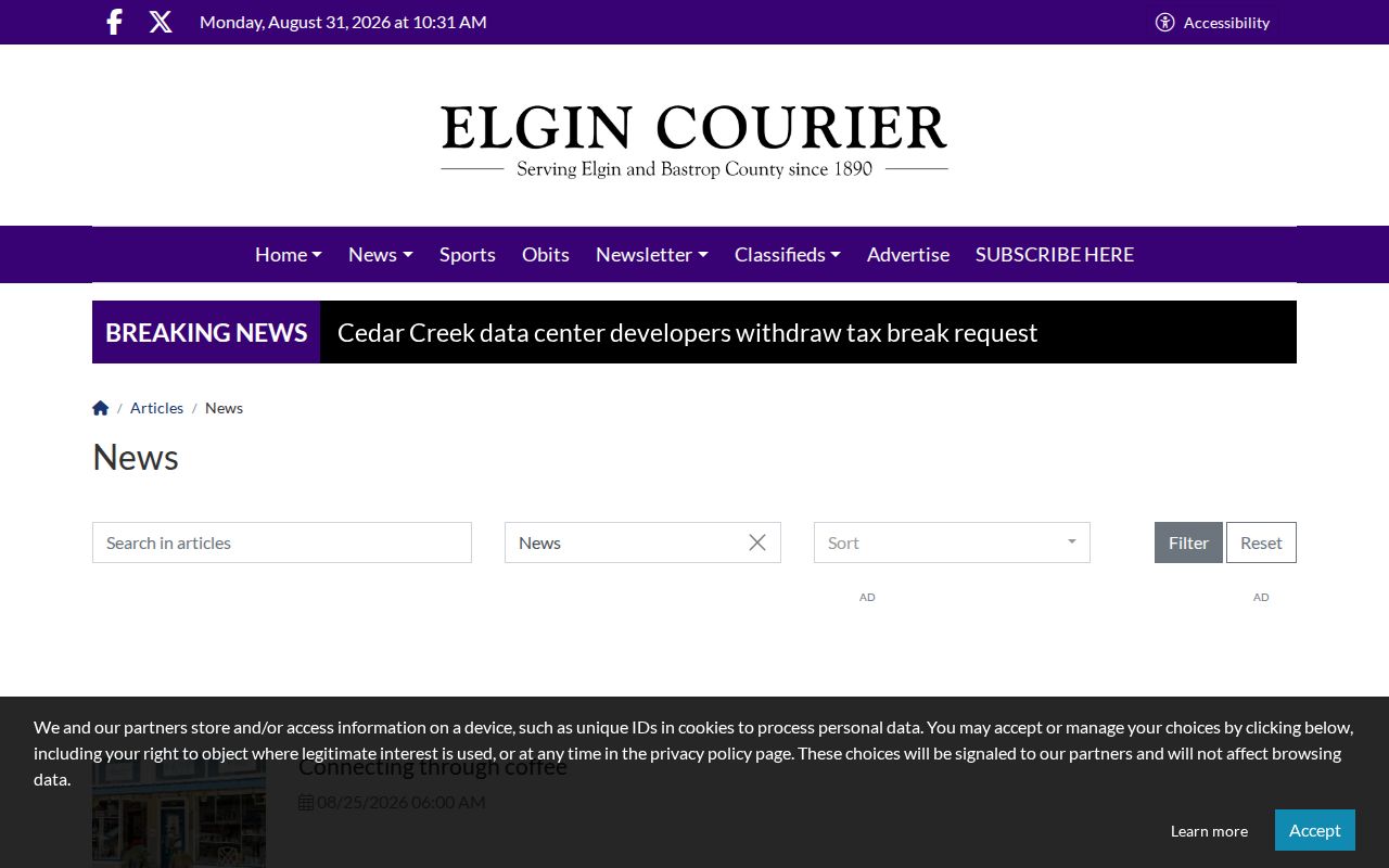 Bastrop County local crime news source at the Elgin Courier